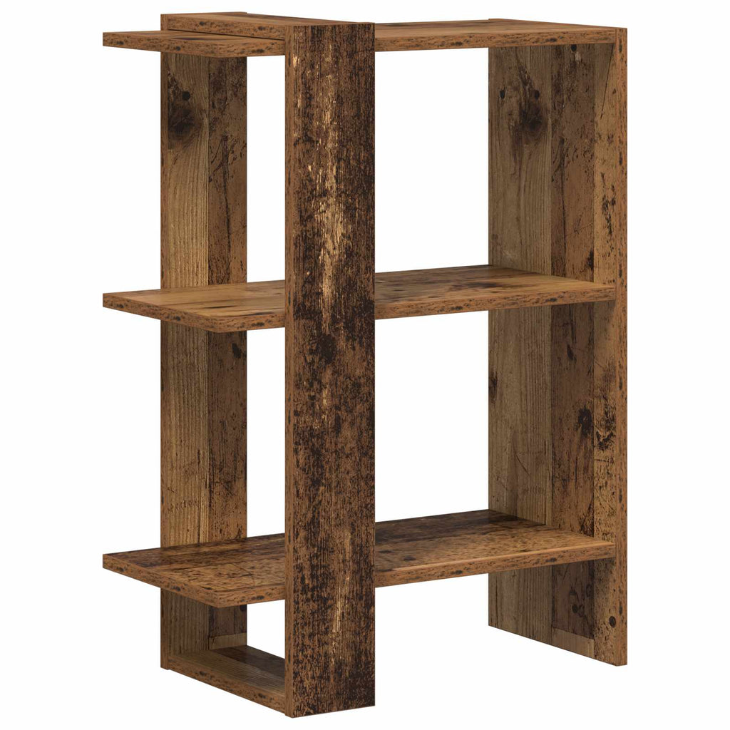 vidaXL Półka na książki Stare drewno 52 x 25 x 71,5 cm