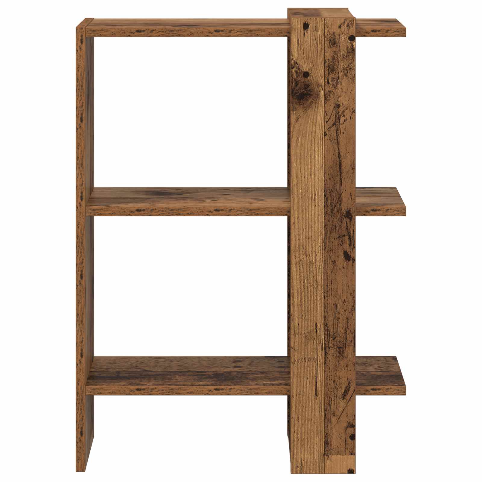 vidaXL Półka na książki 2 poziomy 52 x 25 x 71,5 cm Stare drewno