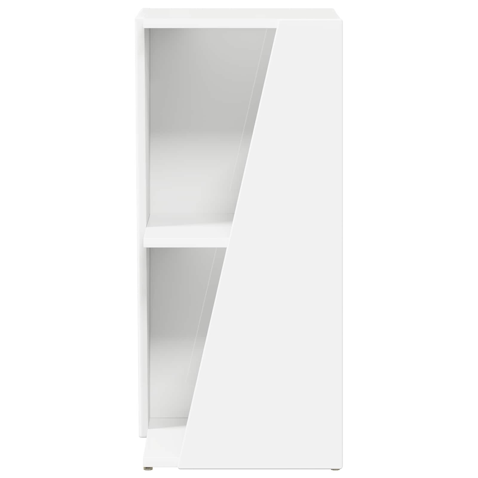 vidaXL Półka boczna Biały 33 x 32 x 70,5 cm Materiał drewnopochodny