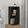 vidaXL Półka boczna Czarny 33 x 32 x 70,5 cm Materiał drewnopochodny