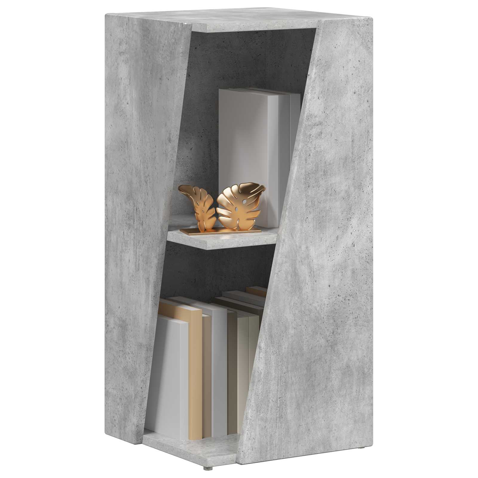 vidaXL Półka boczna Betonowy szary 33 x 32 x 70,5 cm
