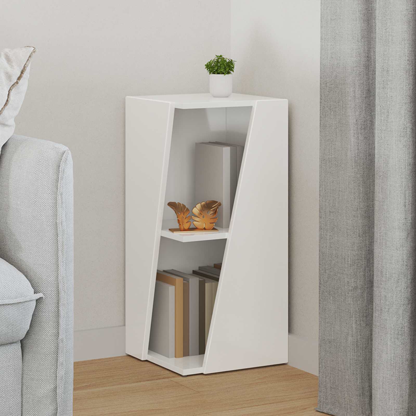 vidaXL Półka boczna 33 x 32 x 70,5 cm Drewno inżynieryjne