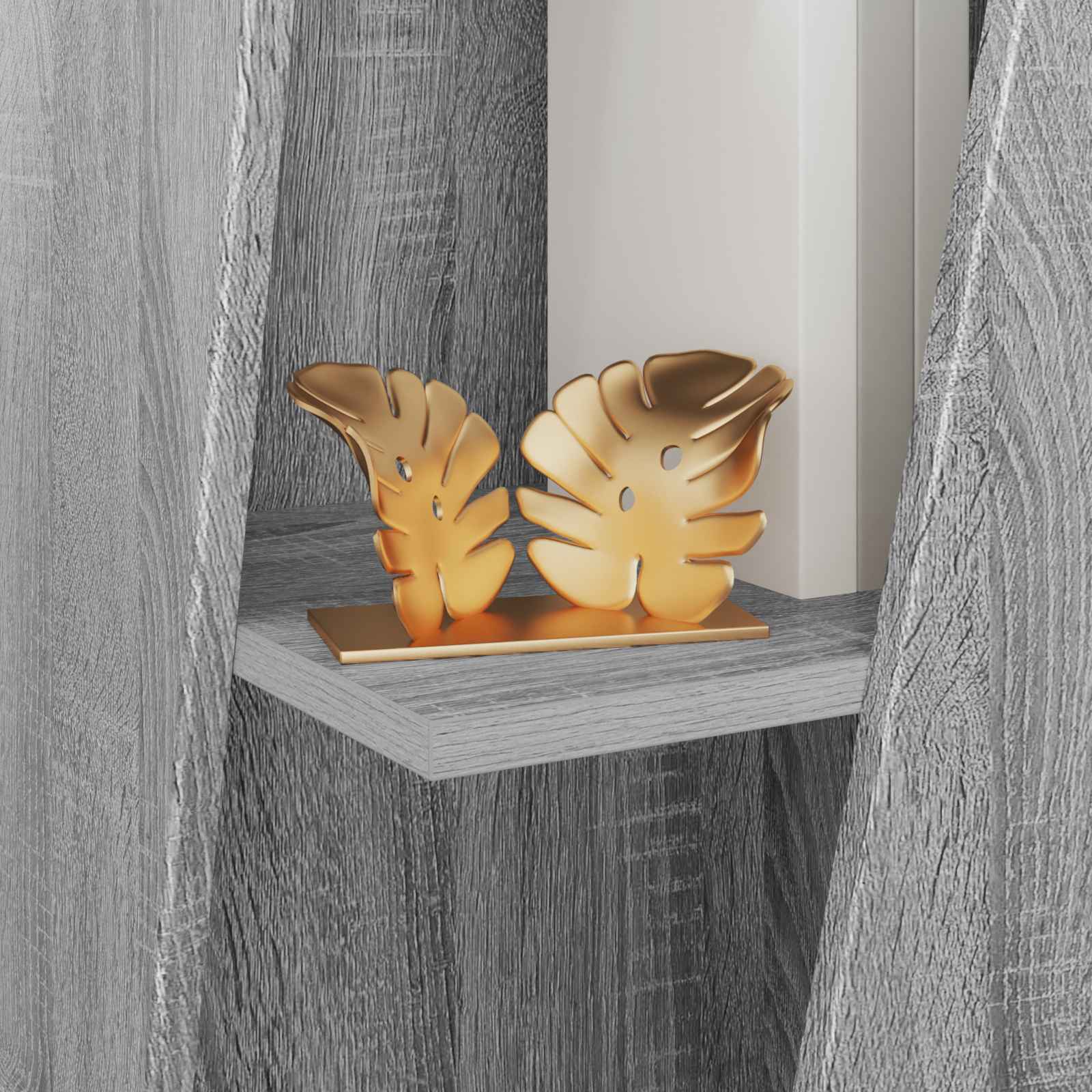 vidaXL Półka boczna Szary Sonoma 33 x 32 x 70,5 cm