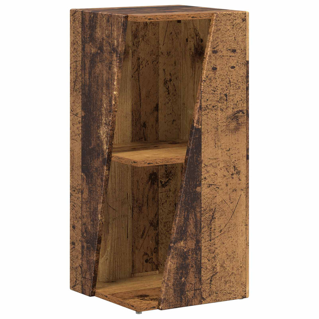 vidaXL Półka boczna Stare drewno 33 x 32 x 70,5 cm