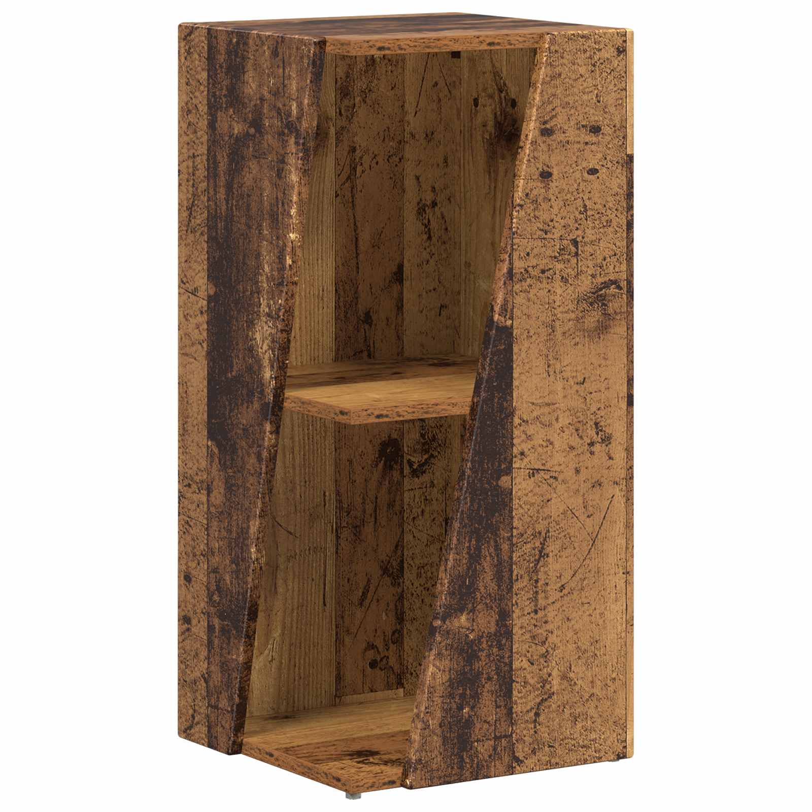 vidaXL Półka boczna Stare drewno 33 x 32 x 70,5 cm