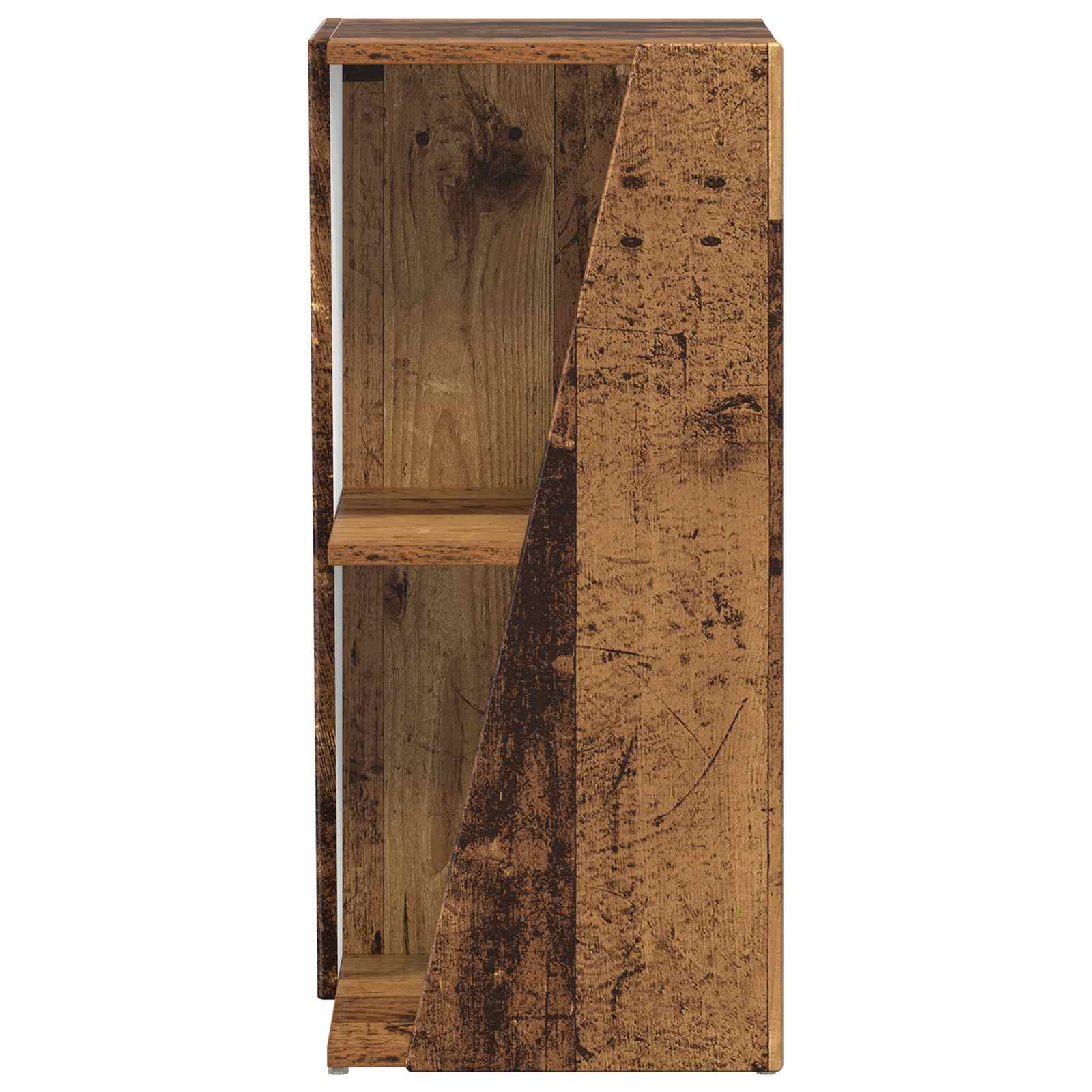 vidaXL Półka boczna Stare drewno 33 x 32 x 70,5 cm