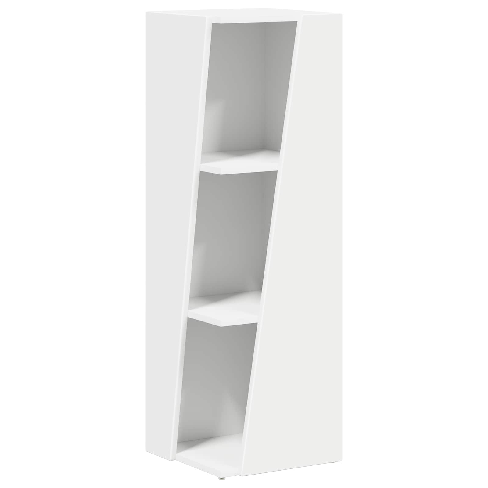 vidaXL Półka boczna Biały 33 x 32 x 100,5 cm Materiał drewnopochodny