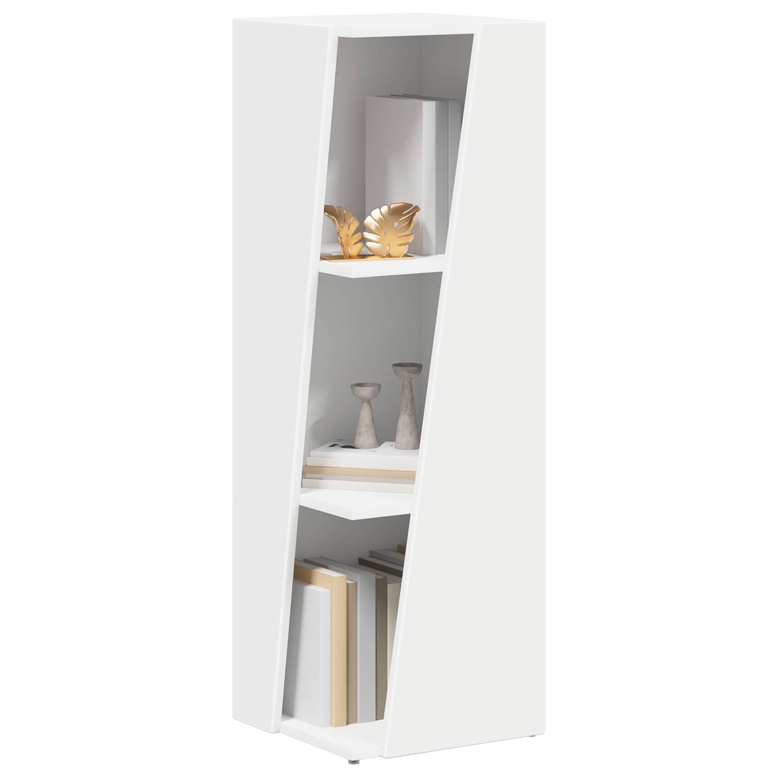 vidaXL Półka boczna Biały 33 x 32 x 100,5 cm Materiał drewnopochodny