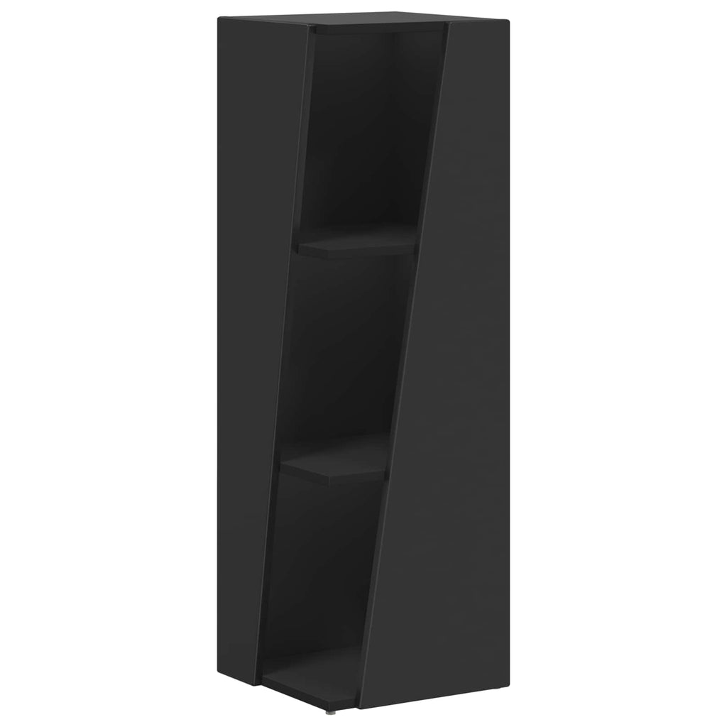 vidaXL Półka boczna Czarny 33 x 32 x 100,5 cm Materiał drewnopochodny