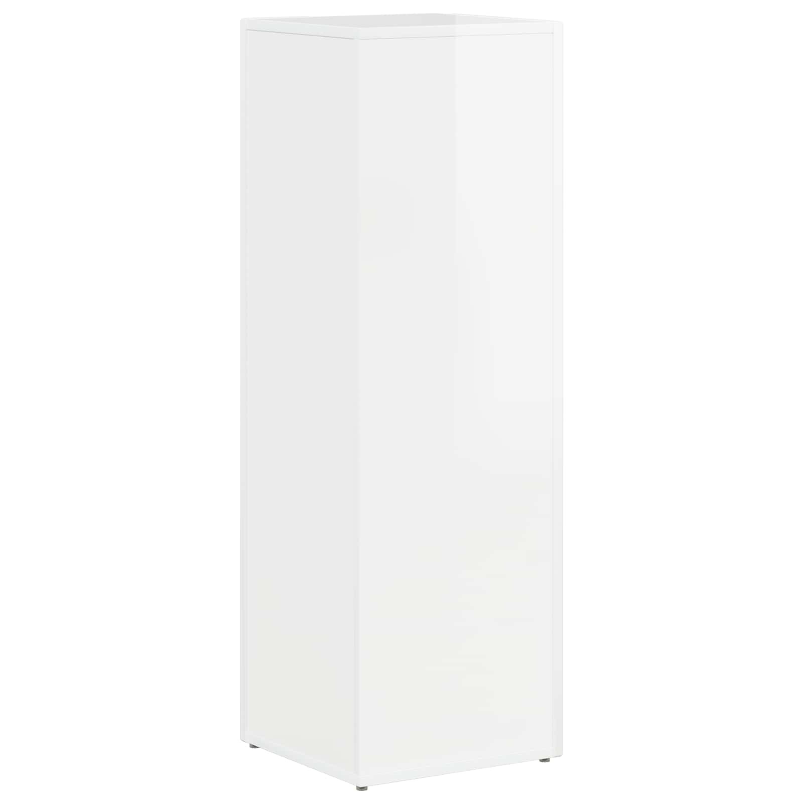 vidaXL Półka boczna Wysoki połysk biały 33 x 32 x 100,5 cm