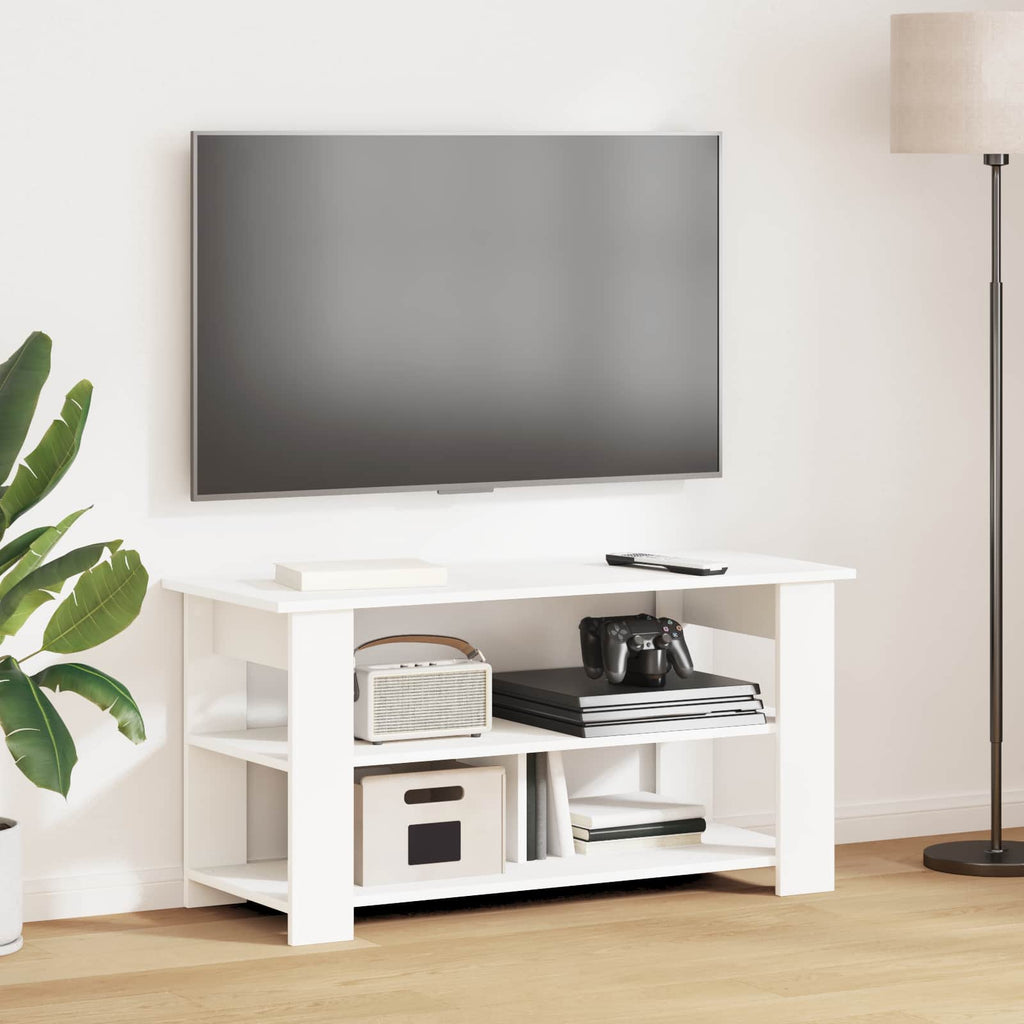 vidaXL Stojak na telewizor Biały 100 x 40 x 50 cm