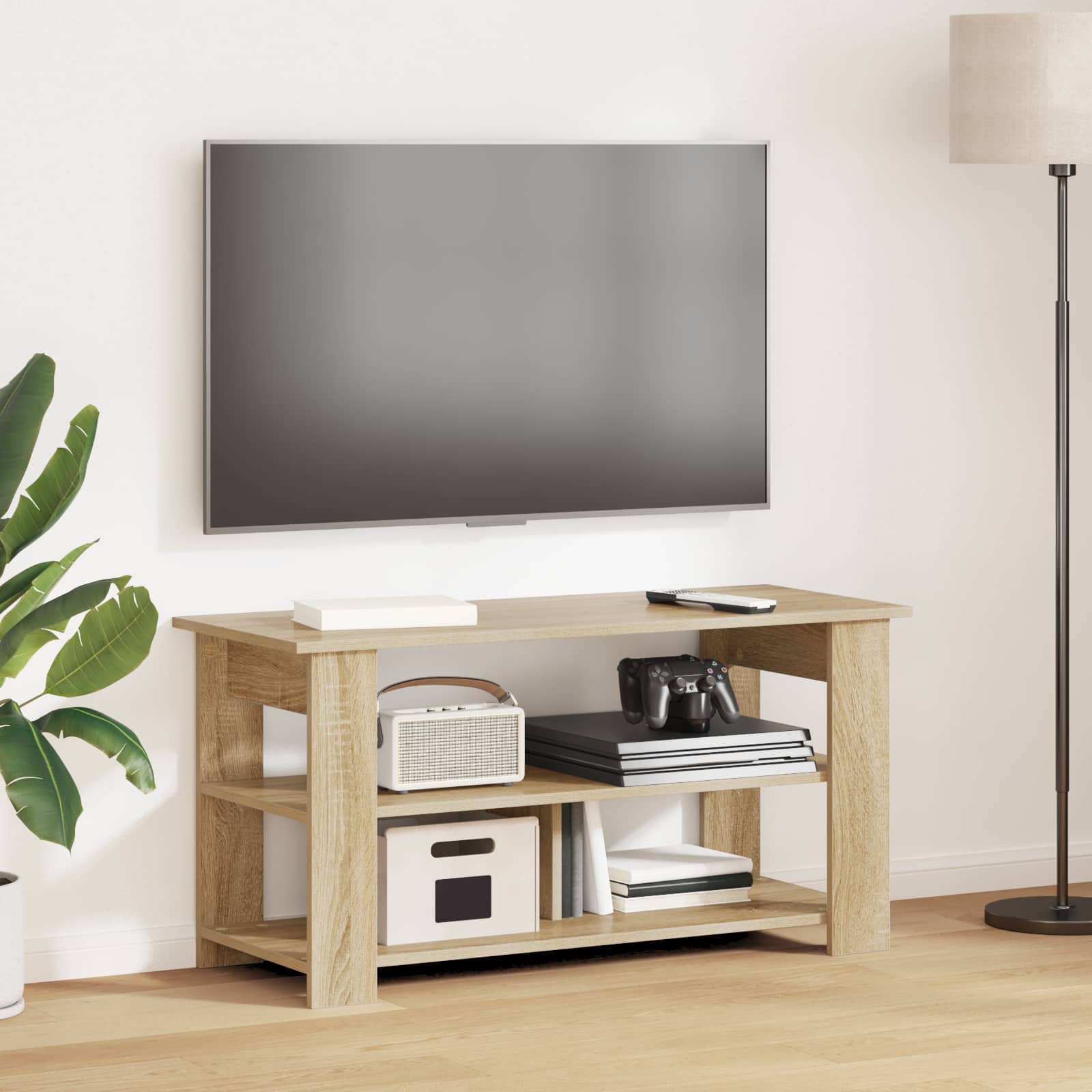 vidaXL Stojak na telewizor Dąb Sonoma 100 x 40 x 50 cm