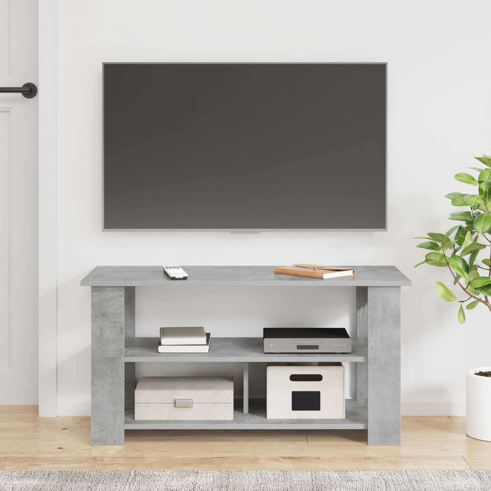vidaXL Stojak na telewizor Betonowy szary 100 x 40 x 50 cm