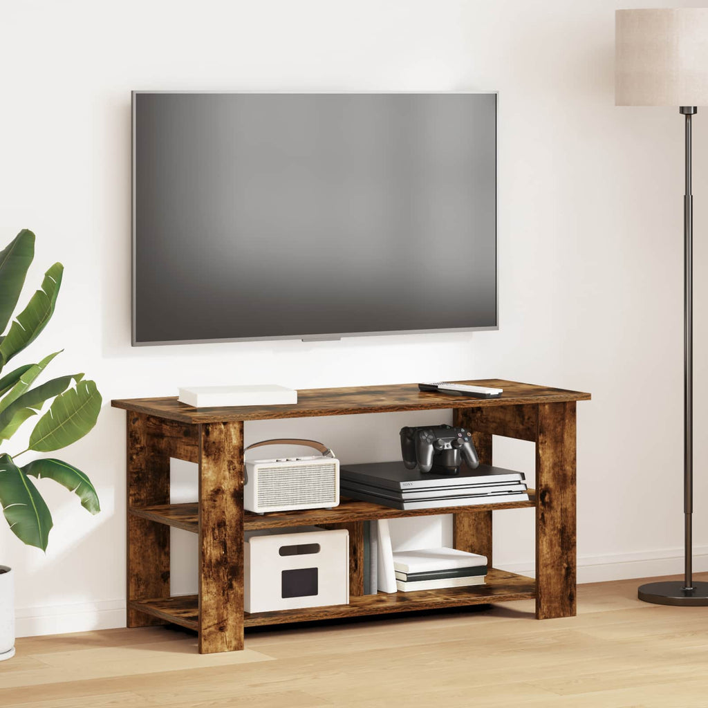 vidaXL Stojak na telewizor Dąb wędzony 100 x 40 x 50 cm