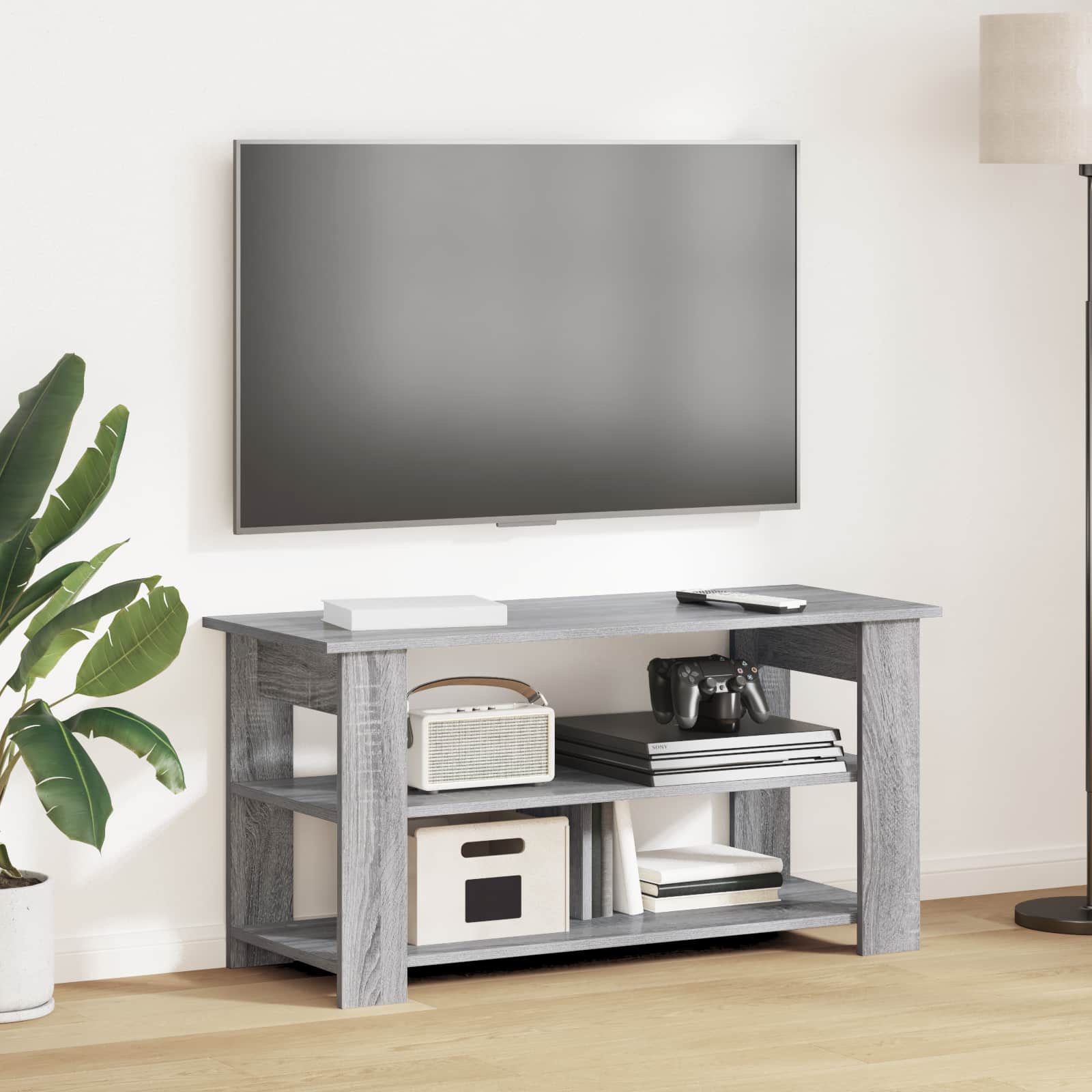 vidaXL Stojak na telewizor Szary Sonoma 100 x 40 x 50 cm