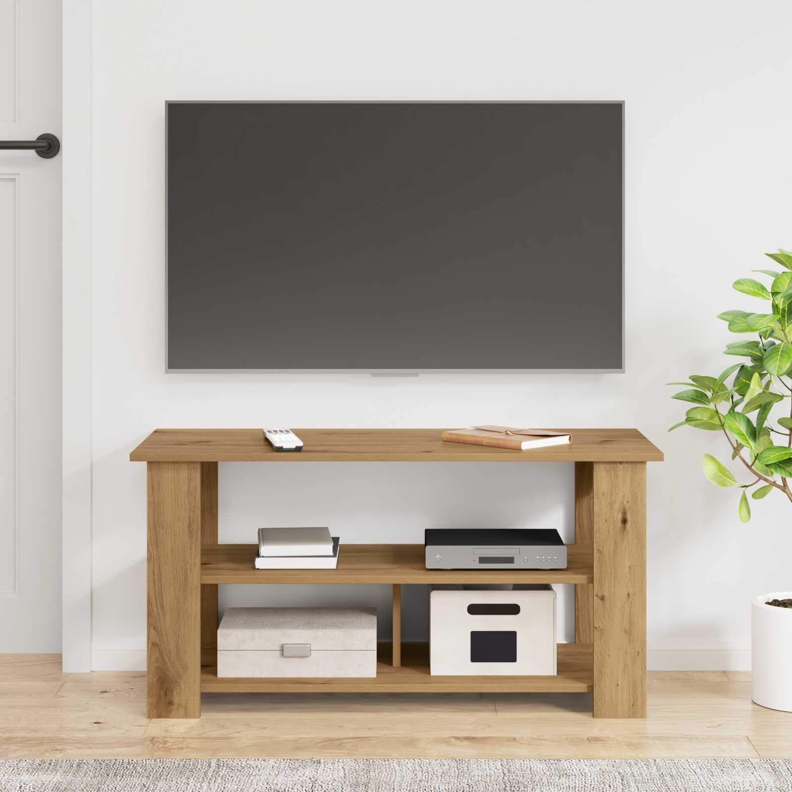 vidaXL Stojak na telewizor Dąb rzemieślniczy 100 x 40 x 50 cm
