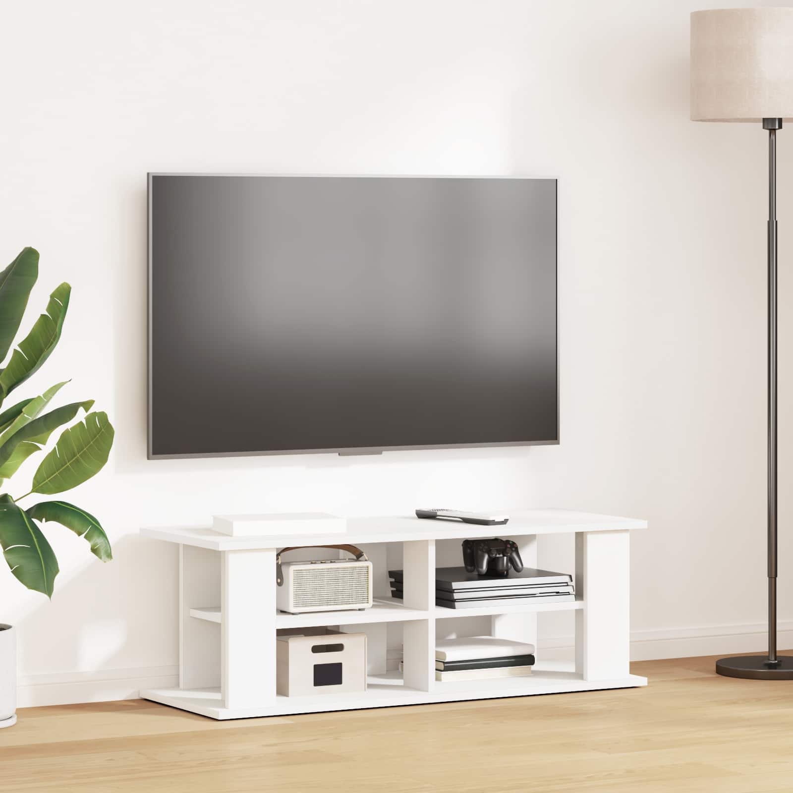 vidaXL Stojak na telewizor Biały 96 x 35 x 33,5 cm