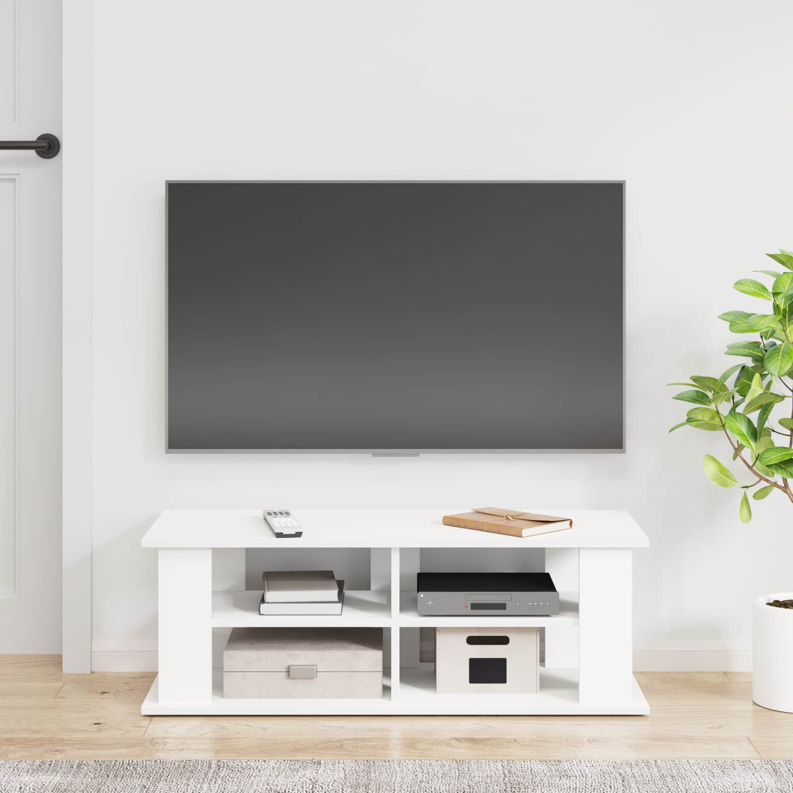 vidaXL Stojak na telewizor Biały 96 x 35 x 33,5 cm
