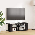 vidaXL Stojak na telewizor Czarny Dąb 96 x 35 x 33,5 cm