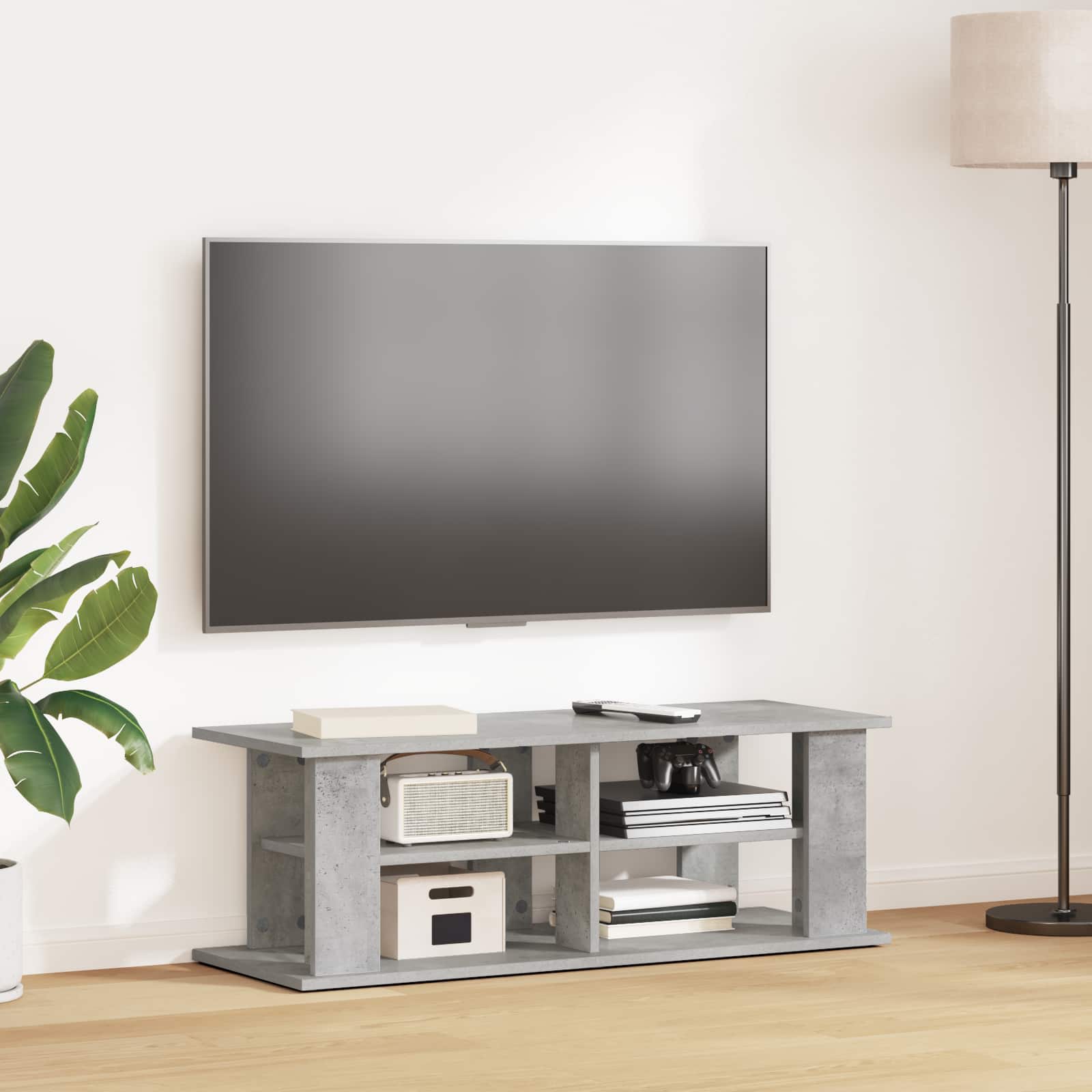 vidaXL Stojak na telewizor Betonowy szary 96 x 35 x 33,5 cm