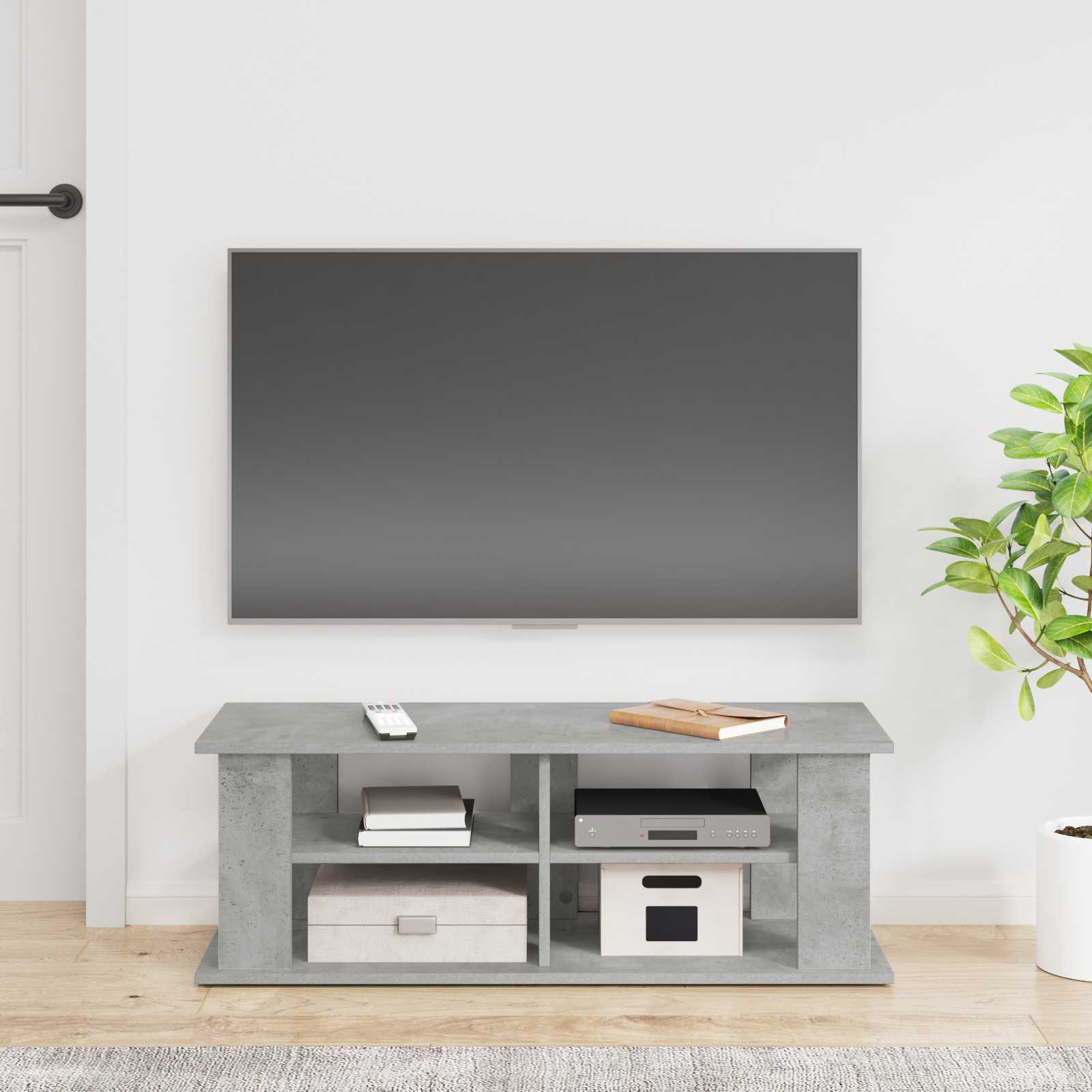 vidaXL Stojak na telewizor Betonowy szary 96 x 35 x 33,5 cm