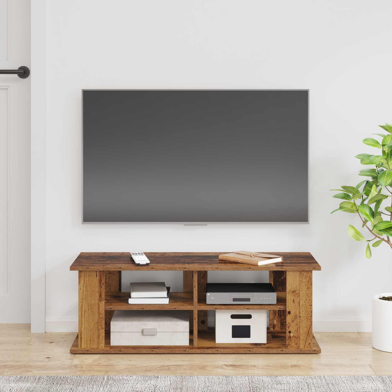 vidaXL Stojak na telewizor Stare drewno 96 x 35 x 33,5 cm