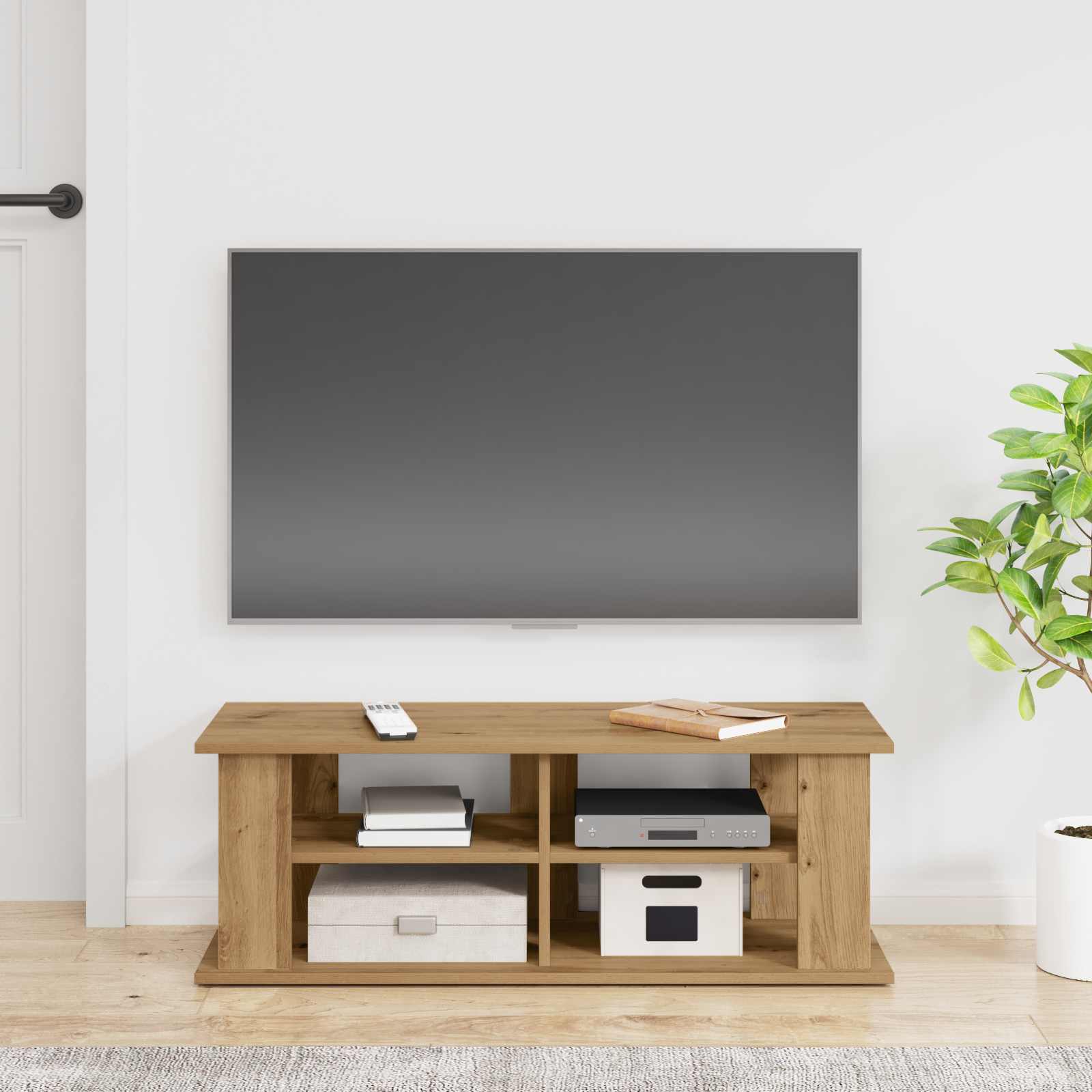 vidaXL Stojak na telewizor Dąb rzemieślniczy 96 x 35 x 33,5 cm