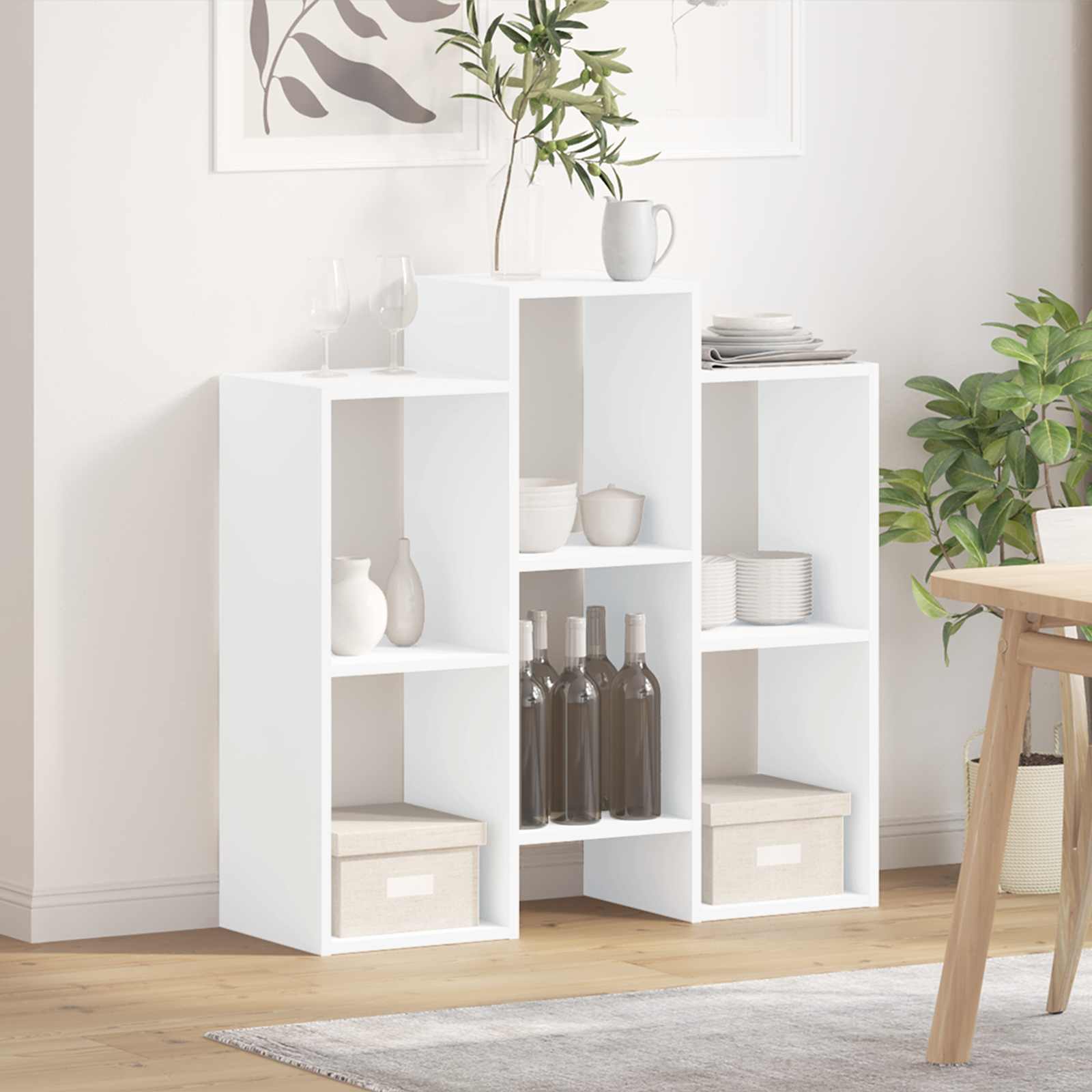 vidaXL Bufet Biały 90 x 30 x 90 cm