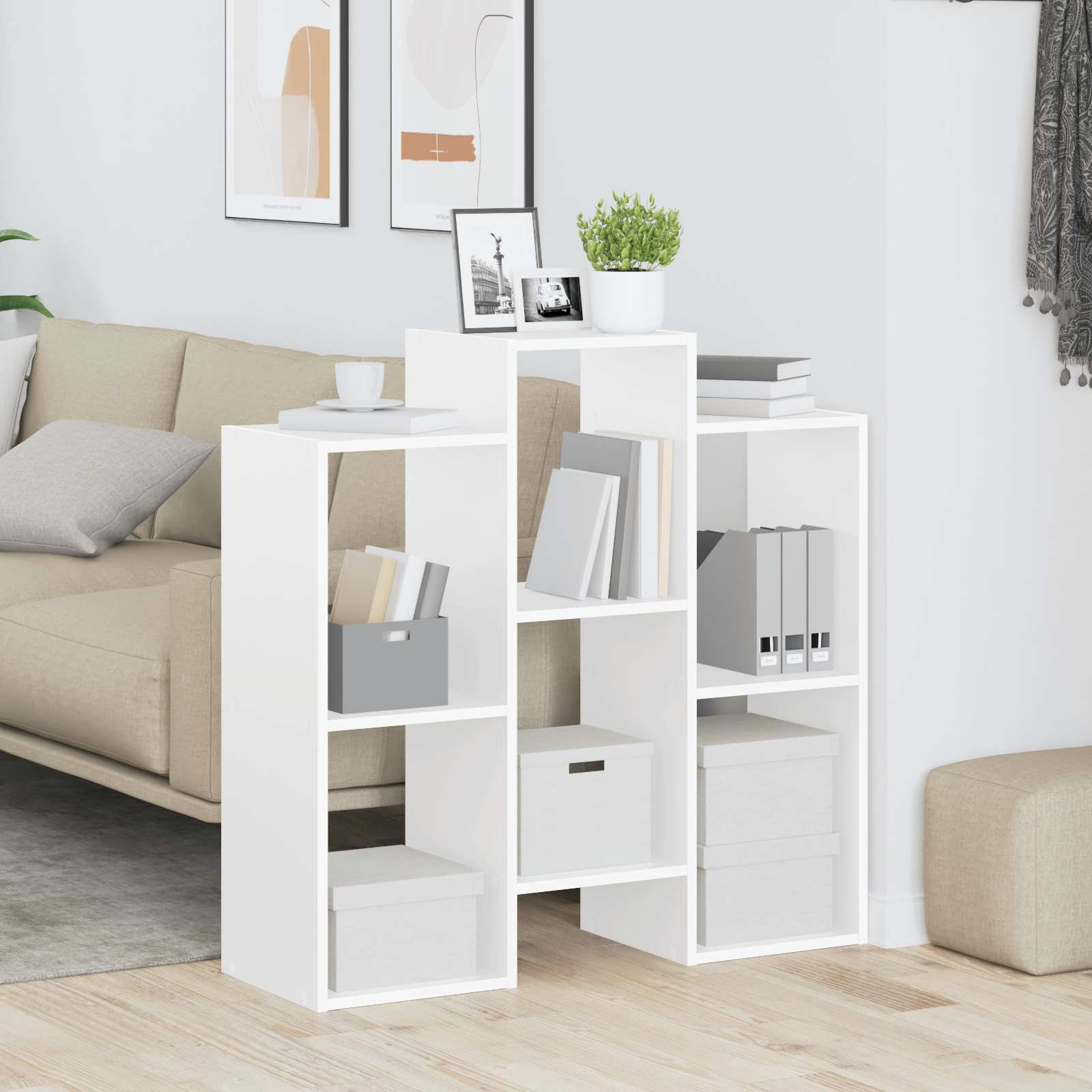 vidaXL Bufet Biały 90 x 30 x 90 cm
