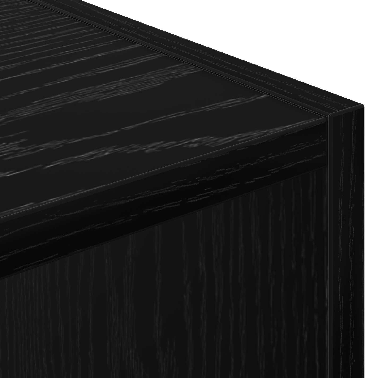 vidaXL Bufet Czarny Dąb 90 x 30 x 90 cm