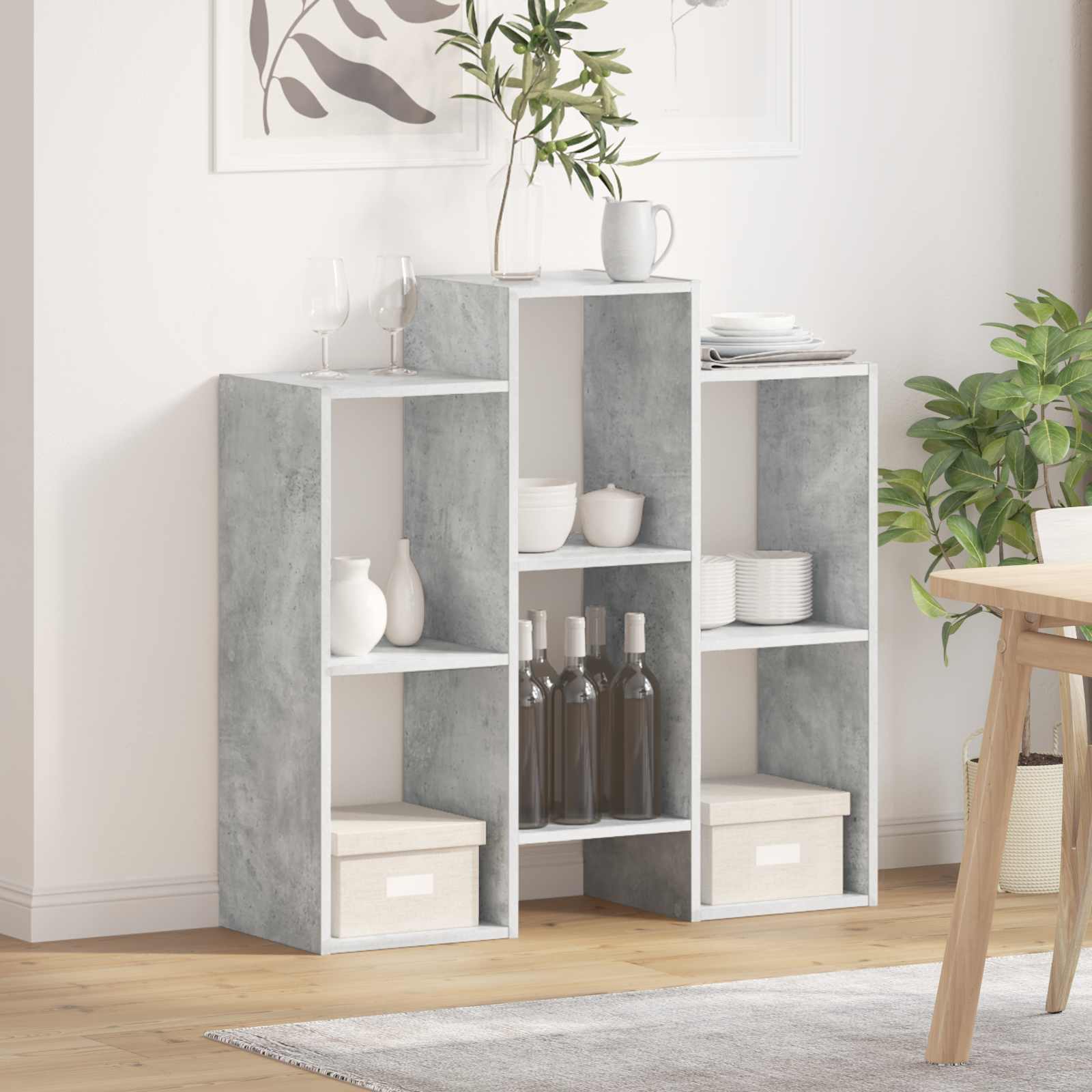 vidaXL Bufet Betonowy szary 90 x 30 x 90 cm