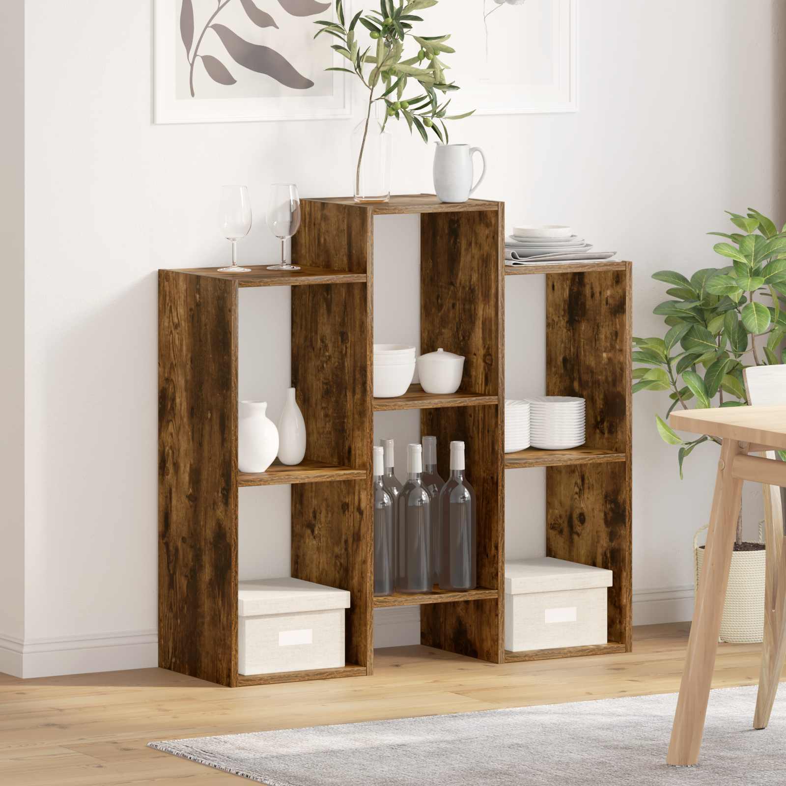 vidaXL Bufet Dąb wędzony 90 x 30 x 90 cm