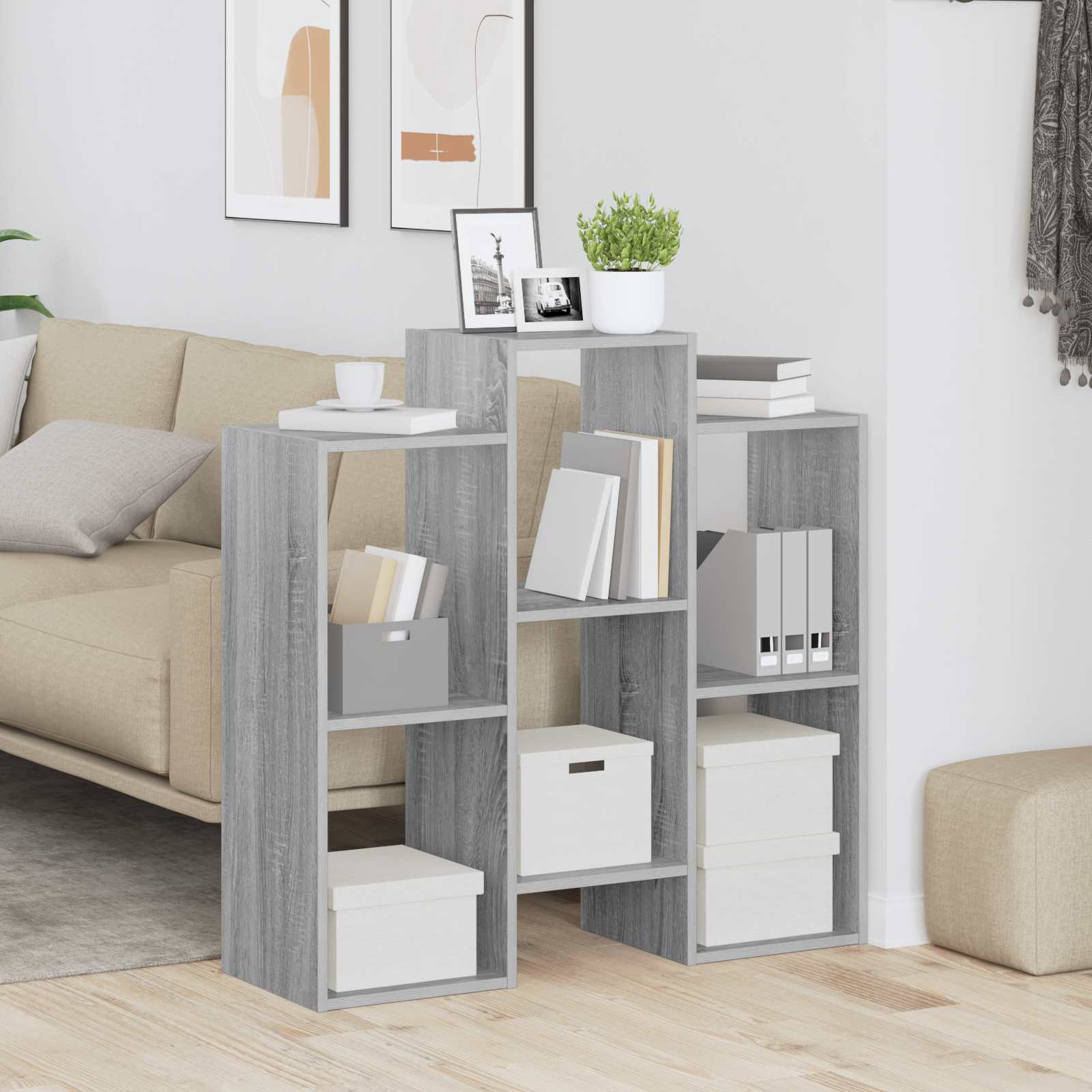 vidaXL Bufet Szary Sonoma 90 x 30 x 90 cm