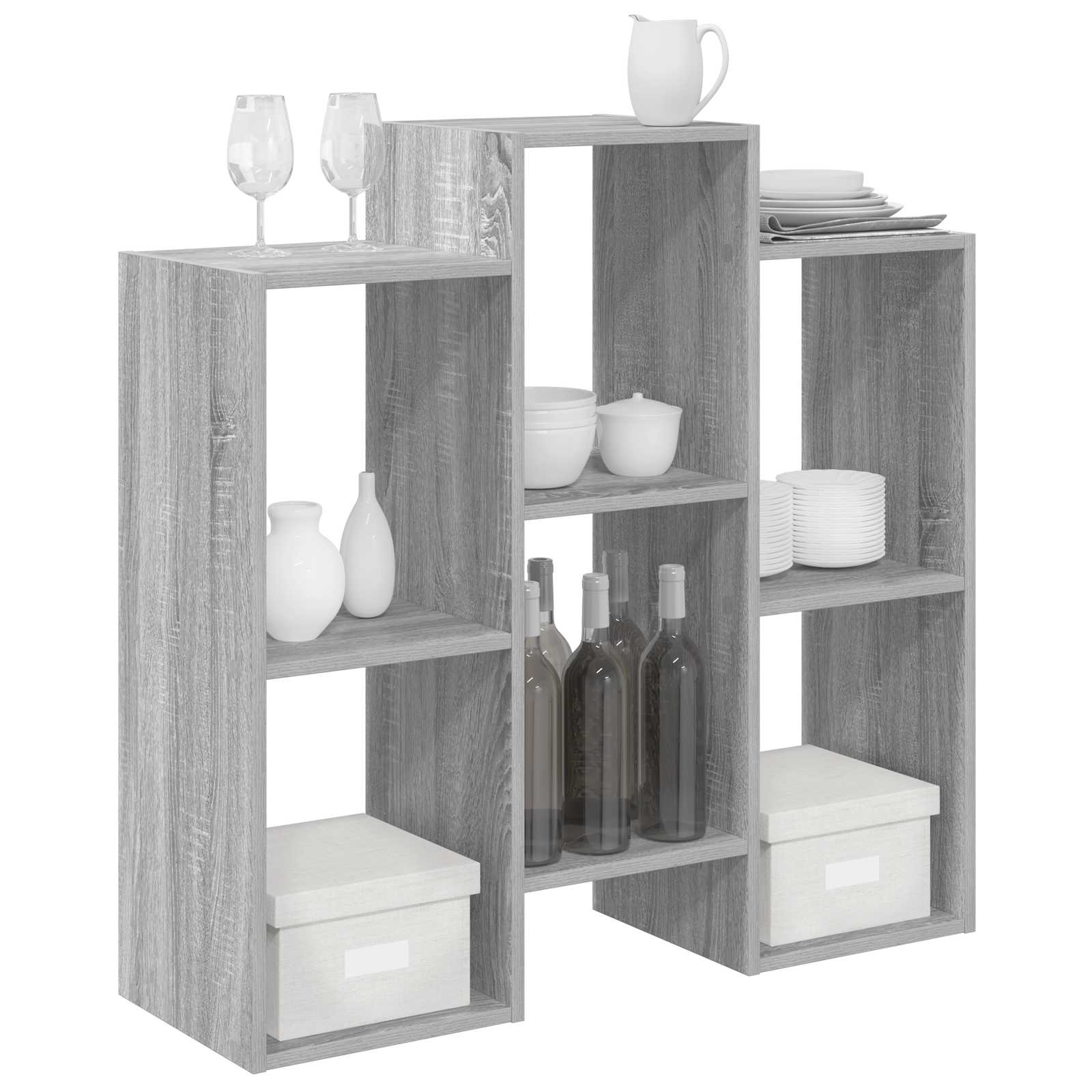vidaXL Bufet Szary Sonoma 90 x 30 x 90 cm