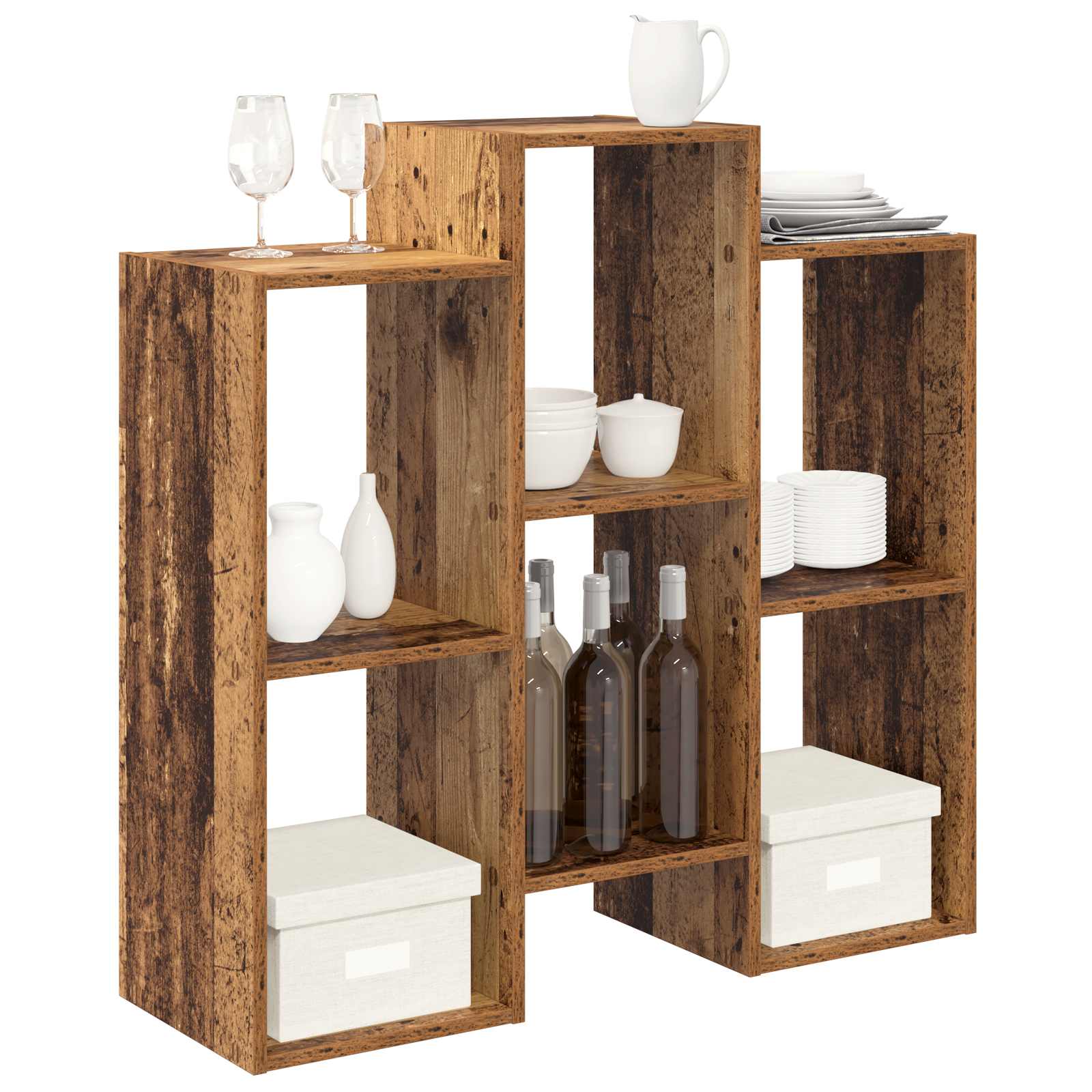 vidaXL Bufet Stare drewno 90 x 30 x 90 cm