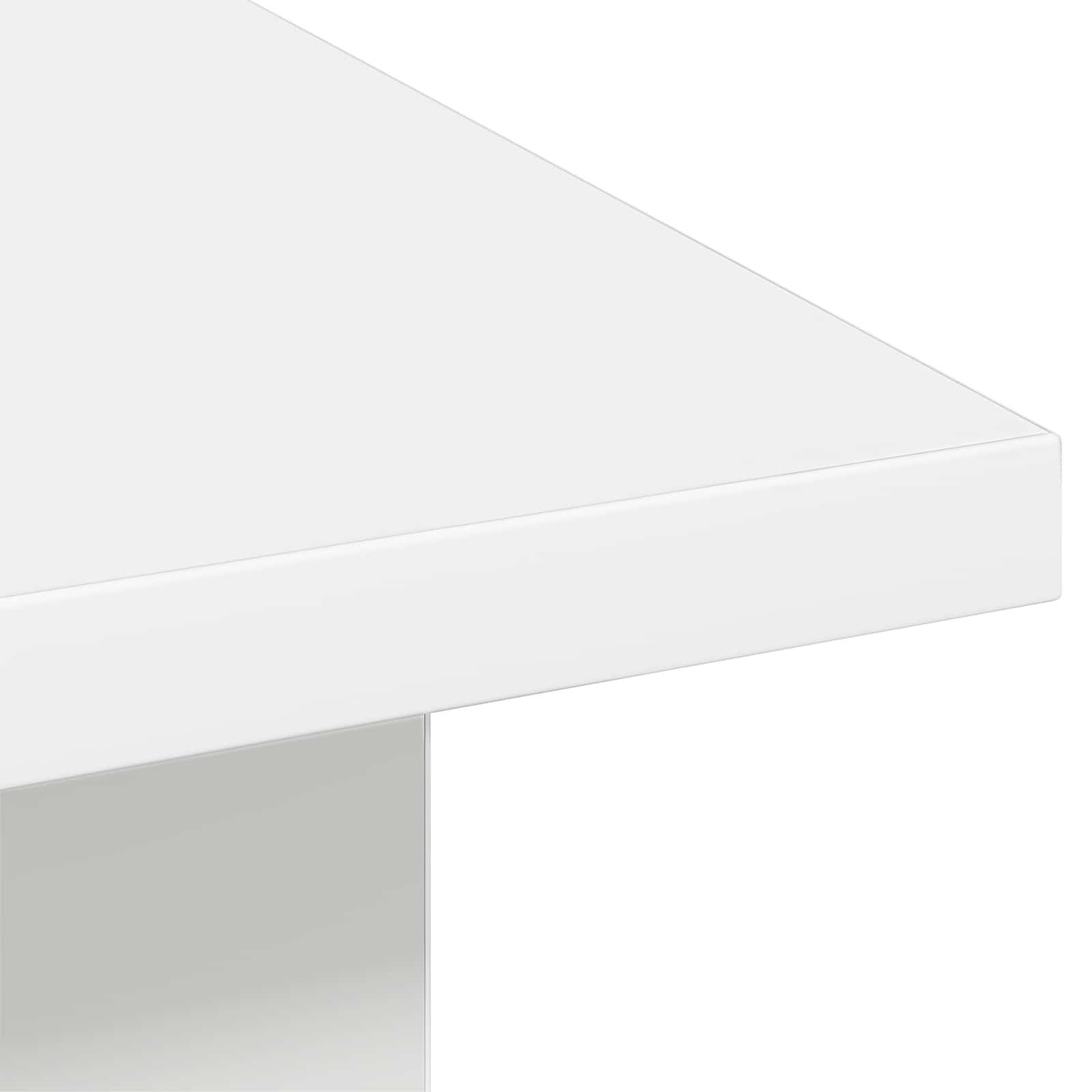 vidaXL Stolik kawowy Biały 77 x 55 x 42 cm Materiał drewnopochodny