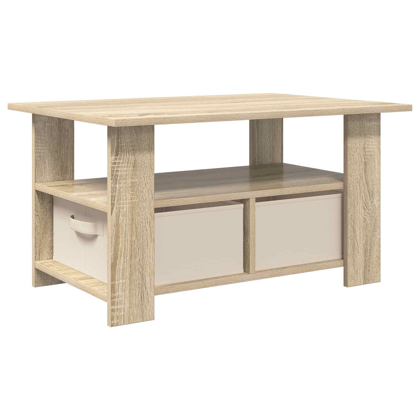 vidaXL Stolik kawowy z szufladą Dąb Sonoma 77 x 55 x 42 cm