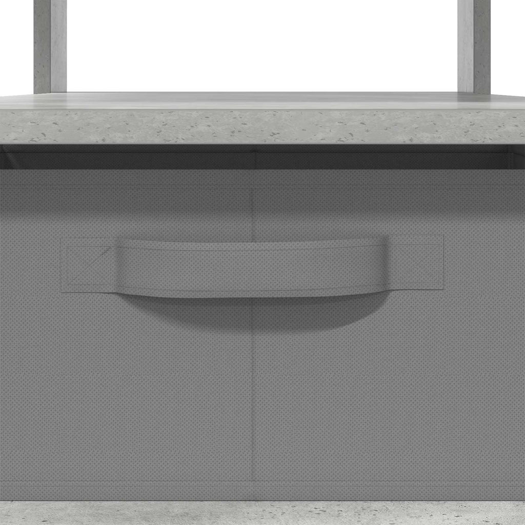 vidaXL Stolik kawowy z szufladą Betonowy szary 77 x 55 x 42 cm