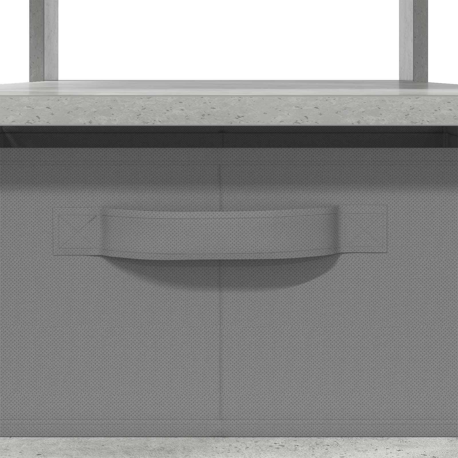 vidaXL Stolik kawowy z szufladą Betonowy szary 77 x 55 x 42 cm