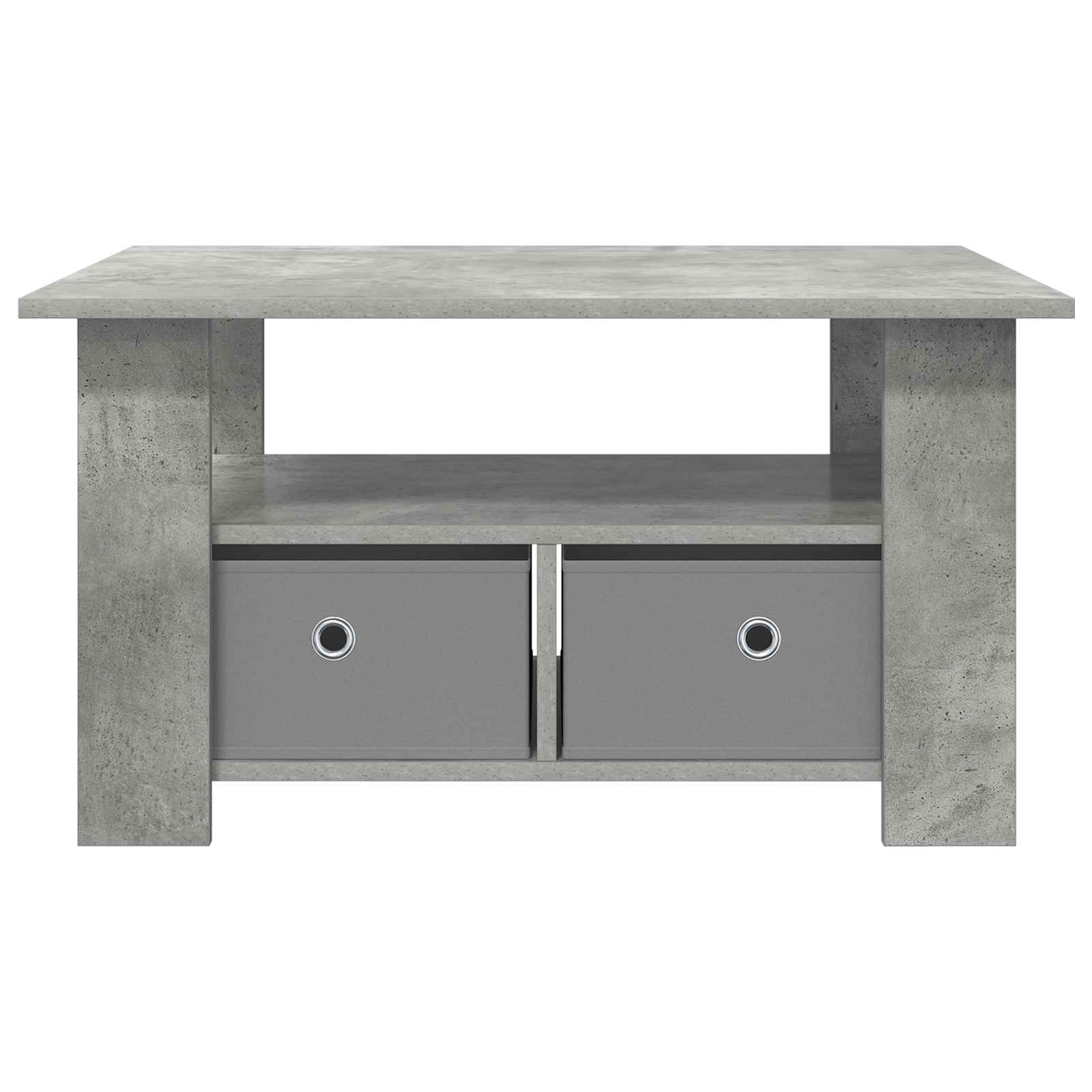 vidaXL Stolik kawowy z szufladą Betonowy szary 77 x 55 x 42 cm