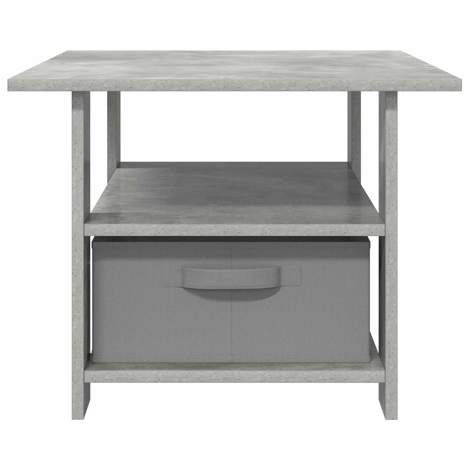 vidaXL Stolik kawowy z szufladą Betonowy szary 77 x 55 x 42 cm