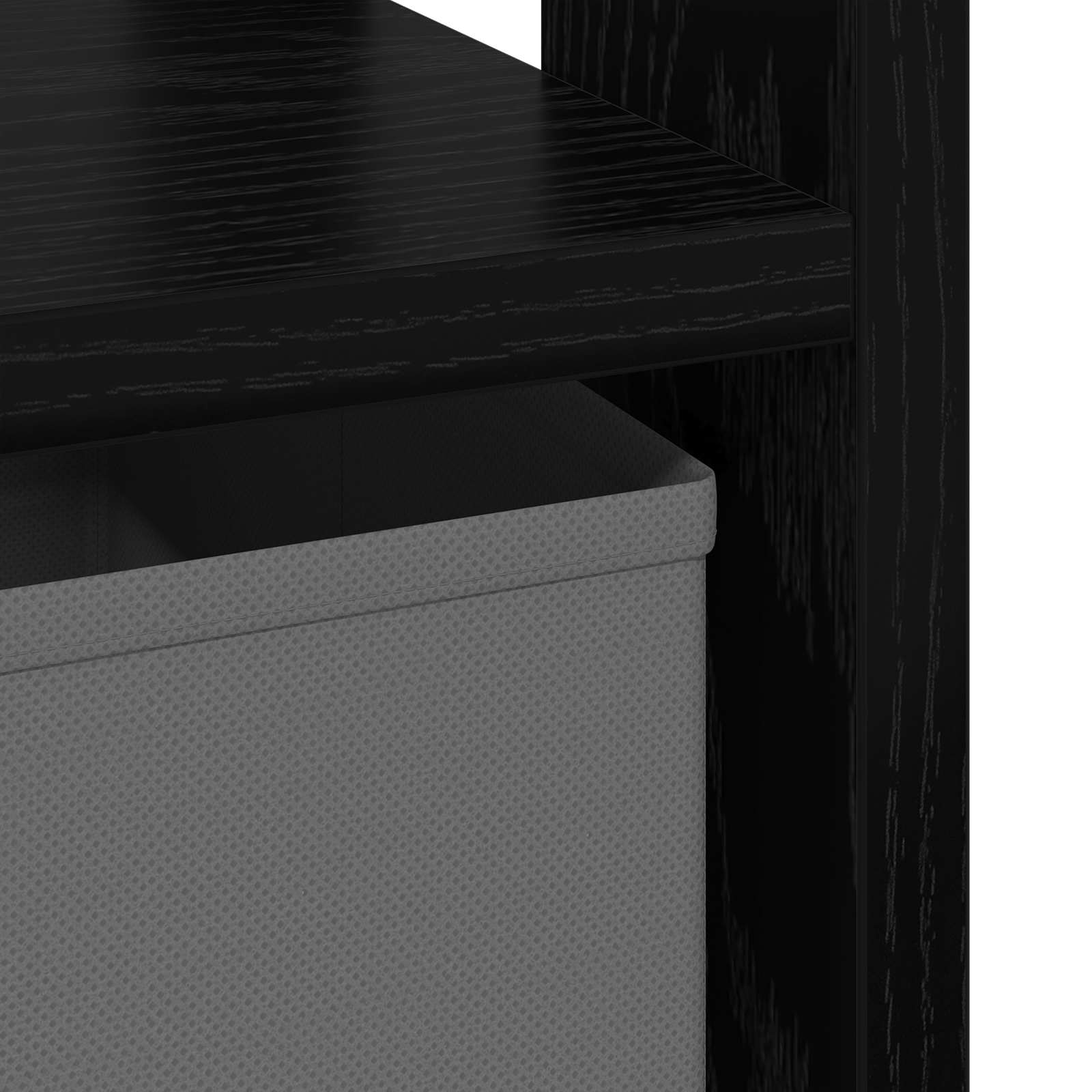 vidaXL Stolik nocny Czarny Dąb 41 x 40 x 45 cm Materiał drewnopochodny