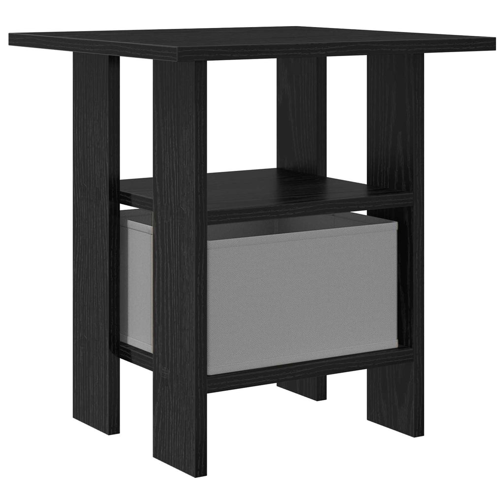 vidaXL Stolik nocny Czarny Dąb 41 x 40 x 45 cm Materiał drewnopochodny