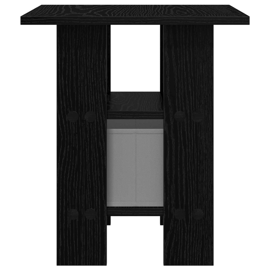 vidaXL Stolik nocny Czarny Dąb 41 x 40 x 45 cm Materiał drewnopochodny