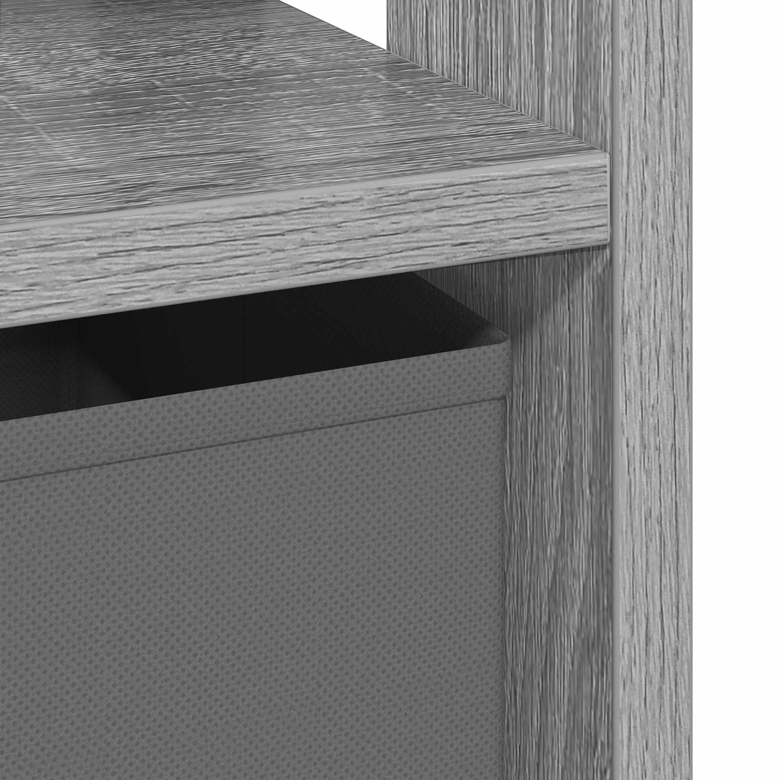vidaXL Stolik nocny z szufladą 2 pcs Szary Sonoma 41 x 40 x 45 cm