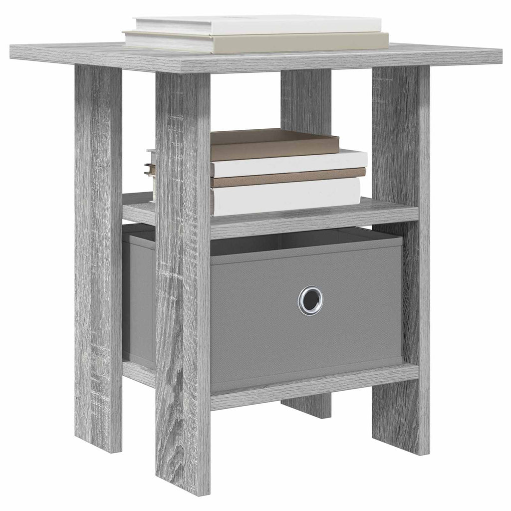 vidaXL Stolik nocny z szufladą 2 pcs Szary Sonoma 41 x 40 x 45 cm