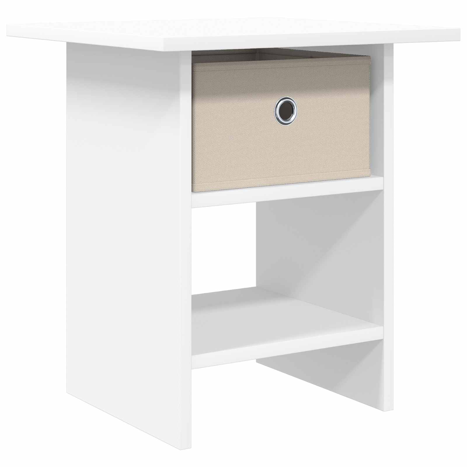 vidaXL Stolik nocny Biały 41 x 40 x 45 cm Materiał drewnopochodny
