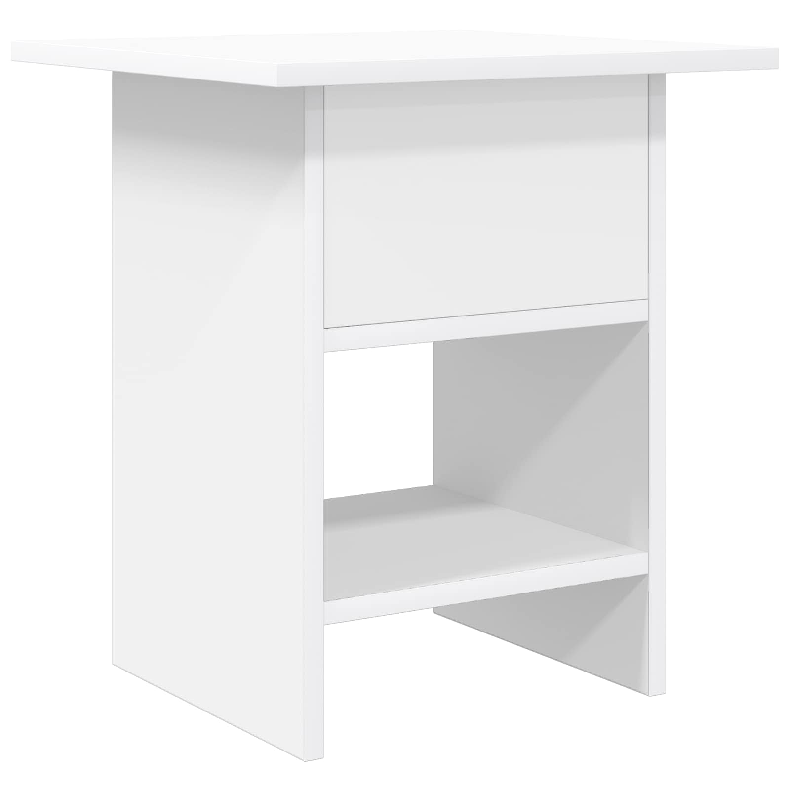 vidaXL Stolik nocny Biały 41 x 40 x 45 cm Materiał drewnopochodny