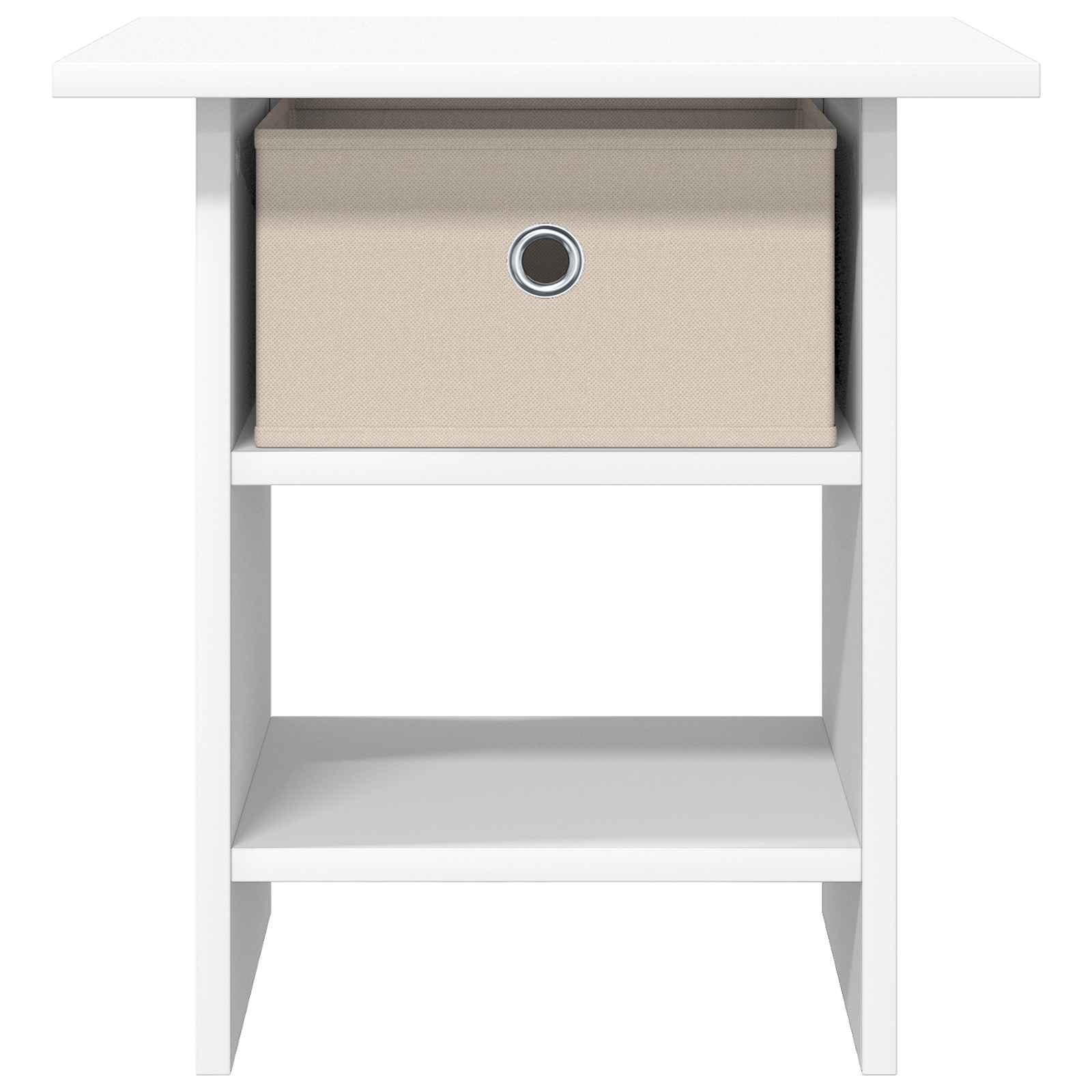 vidaXL Stolik nocny Biały 41 x 40 x 45 cm Materiał drewnopochodny