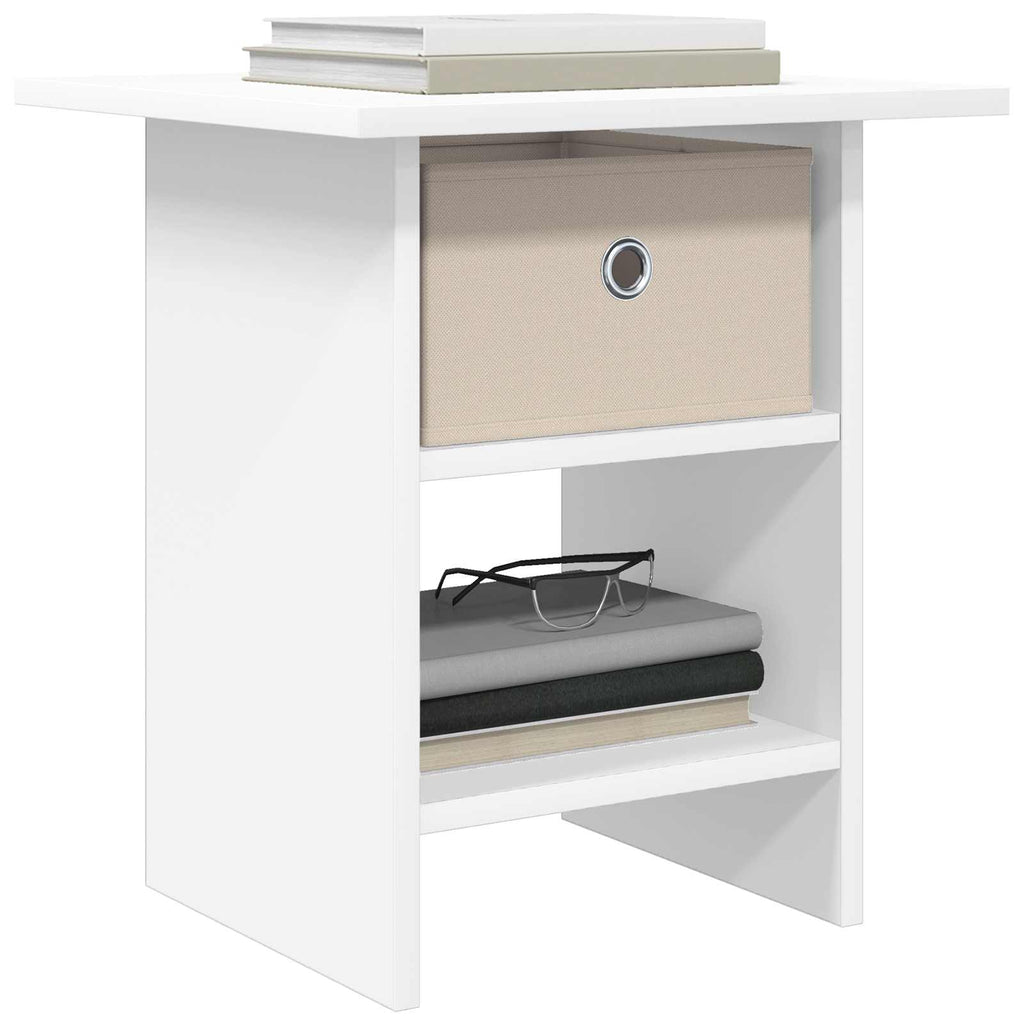 vidaXL Stolik nocny Biały 41 x 40 x 45 cm Materiał drewnopochodny